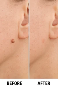 Skin tags removal Shipston-on-Stour before and after