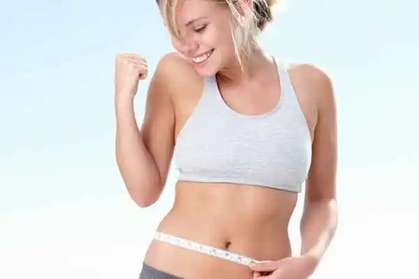 woman happy after fat reduction treatment Shipston-on-Stour