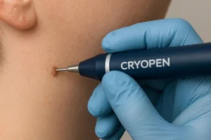 Person receiving skin tag removal Shipston-on-Stour
