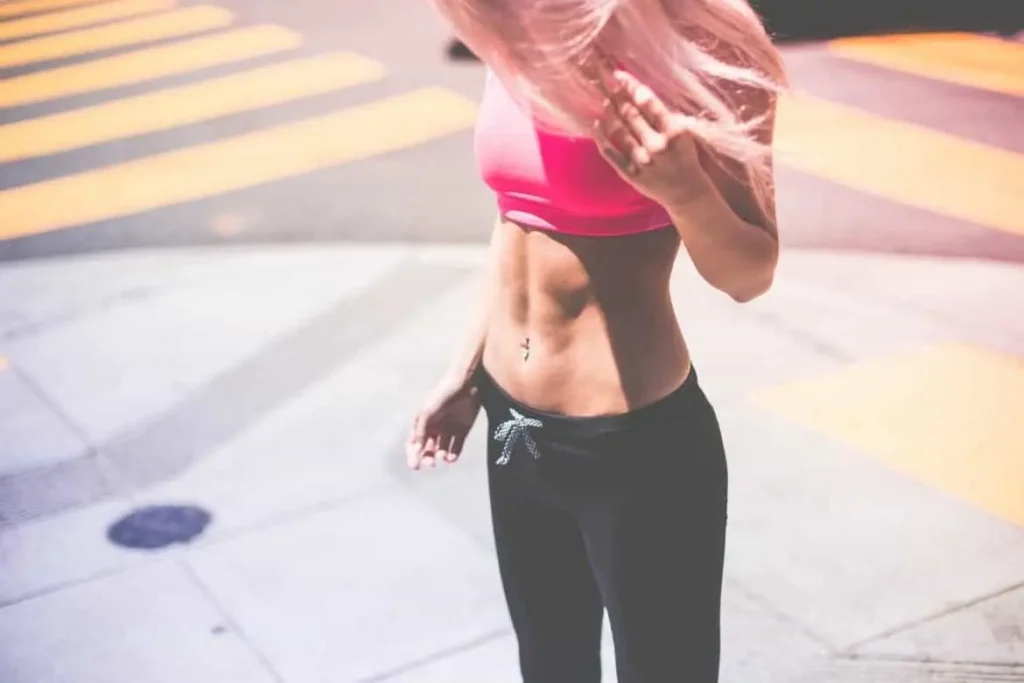 Woman with toned stomach after LA-EMS Body Sculpting Treatment Shipston-on-Stour